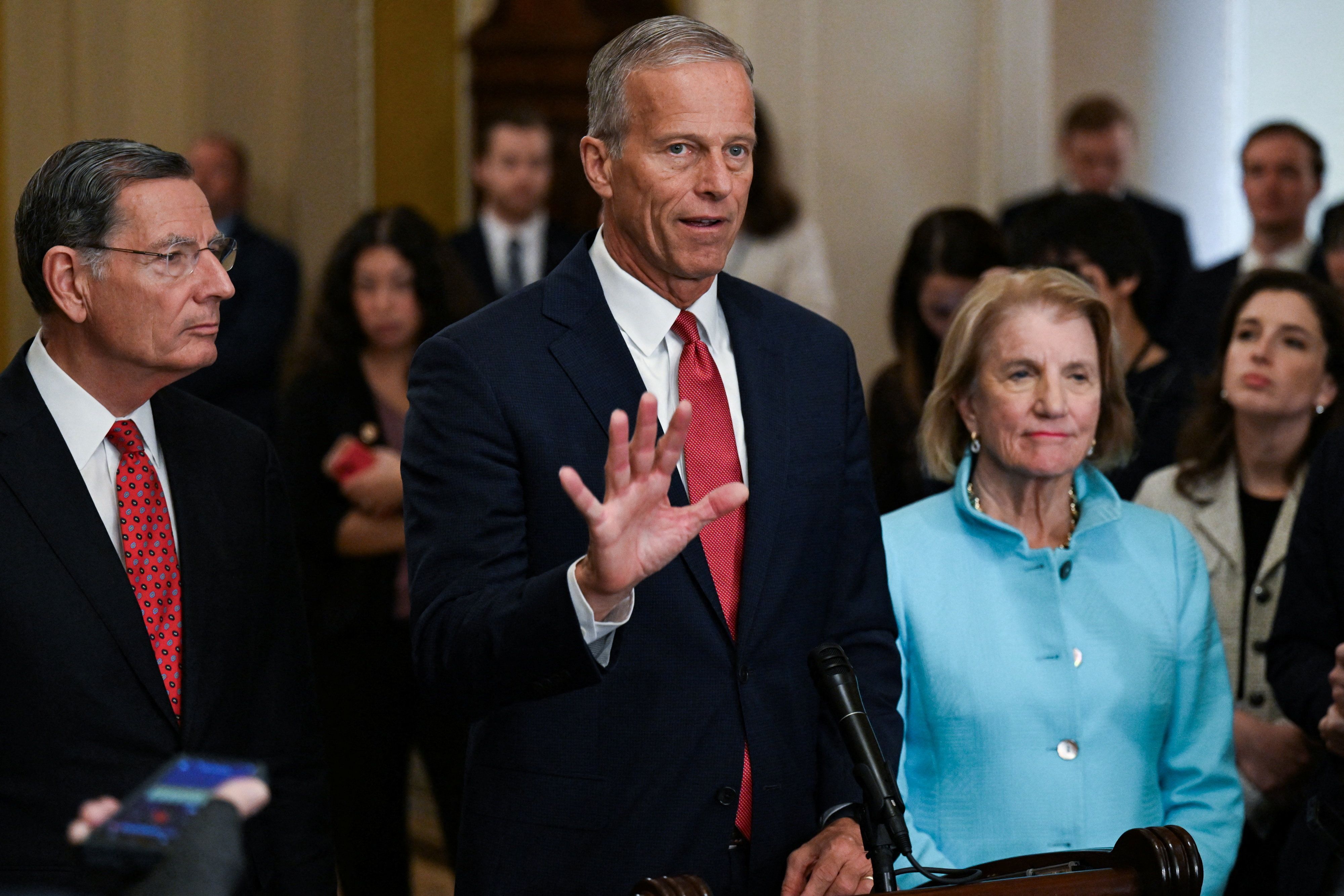Senate Majority Leader John Thune and other GOP leaders 