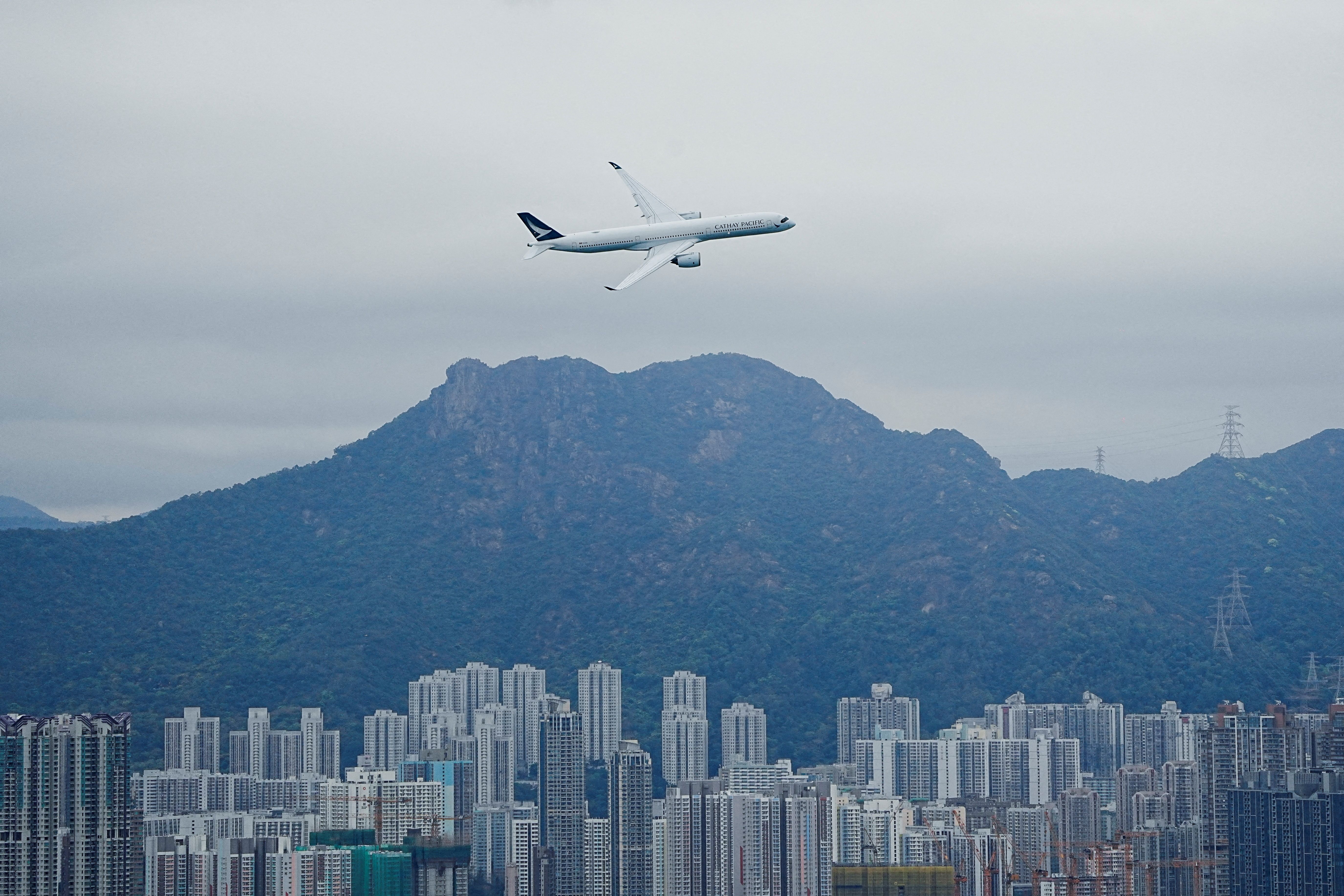 A Cathay Pacific A350 in China.
