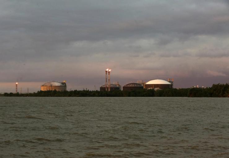 Liquid natural gas plant.