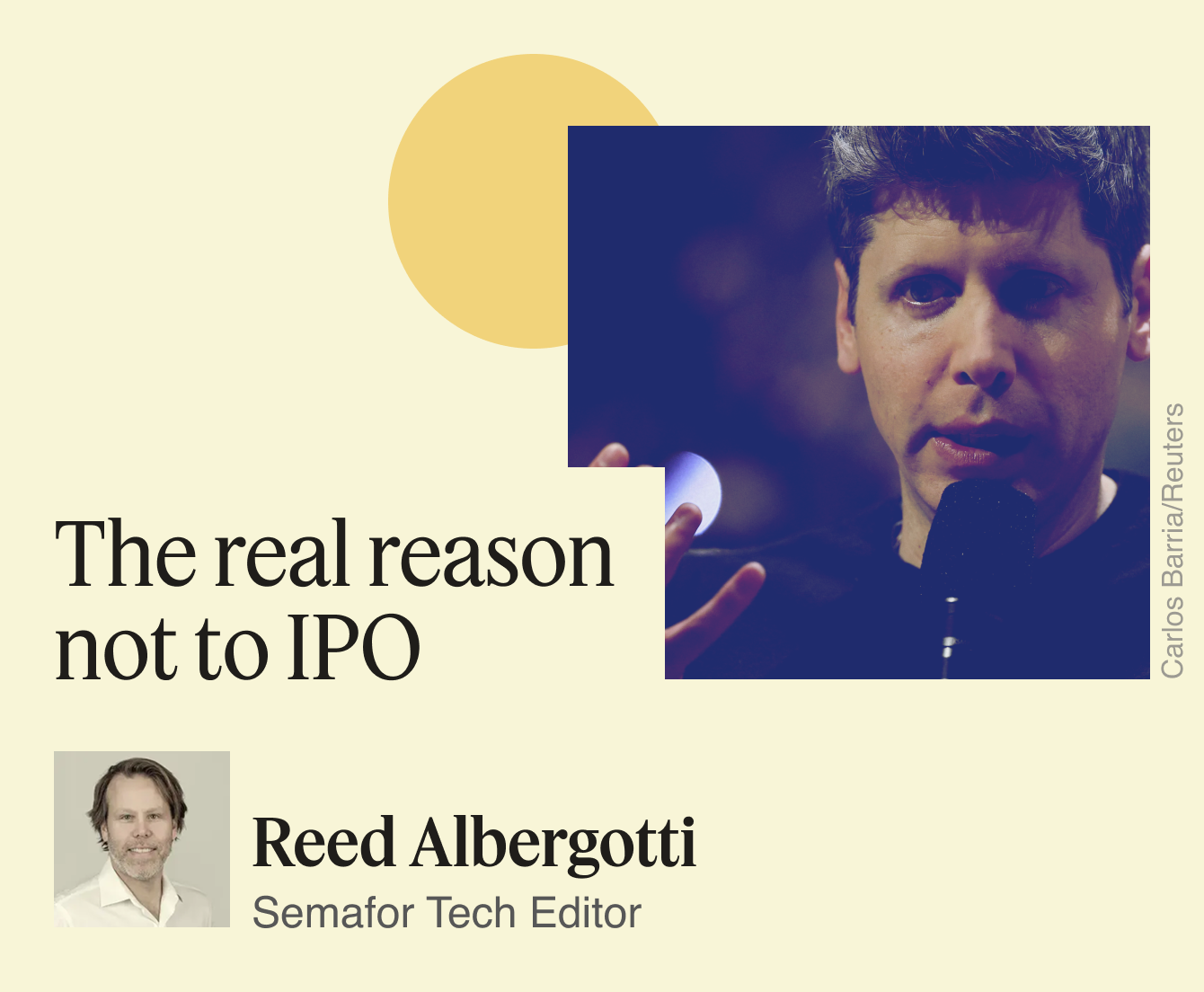 The real reason not to IPO.