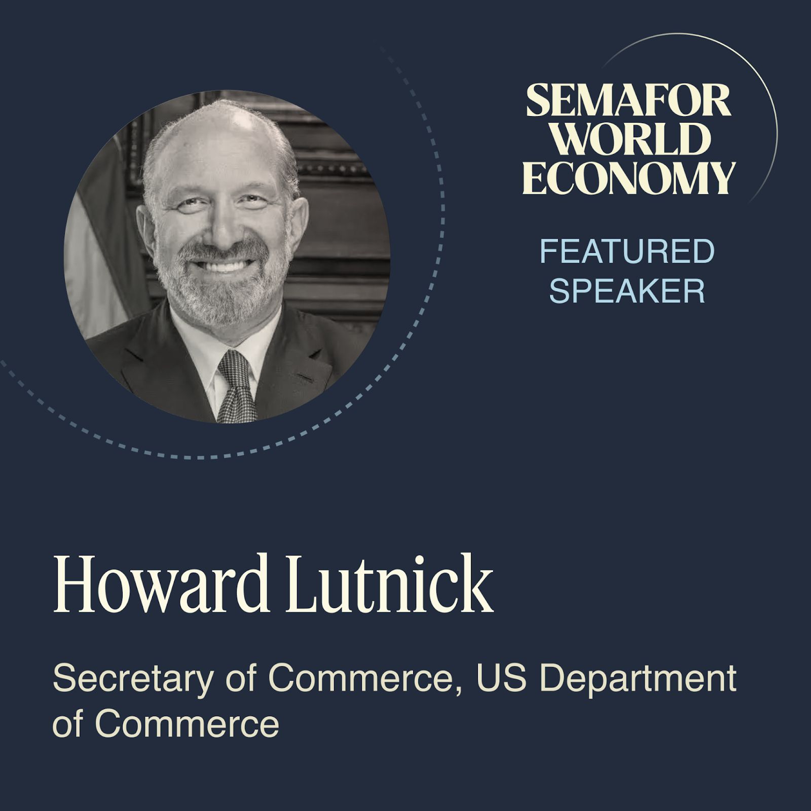 Semafor World Economy, Howard Lutnick
