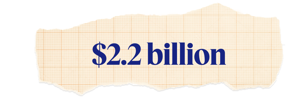$2.2 billion