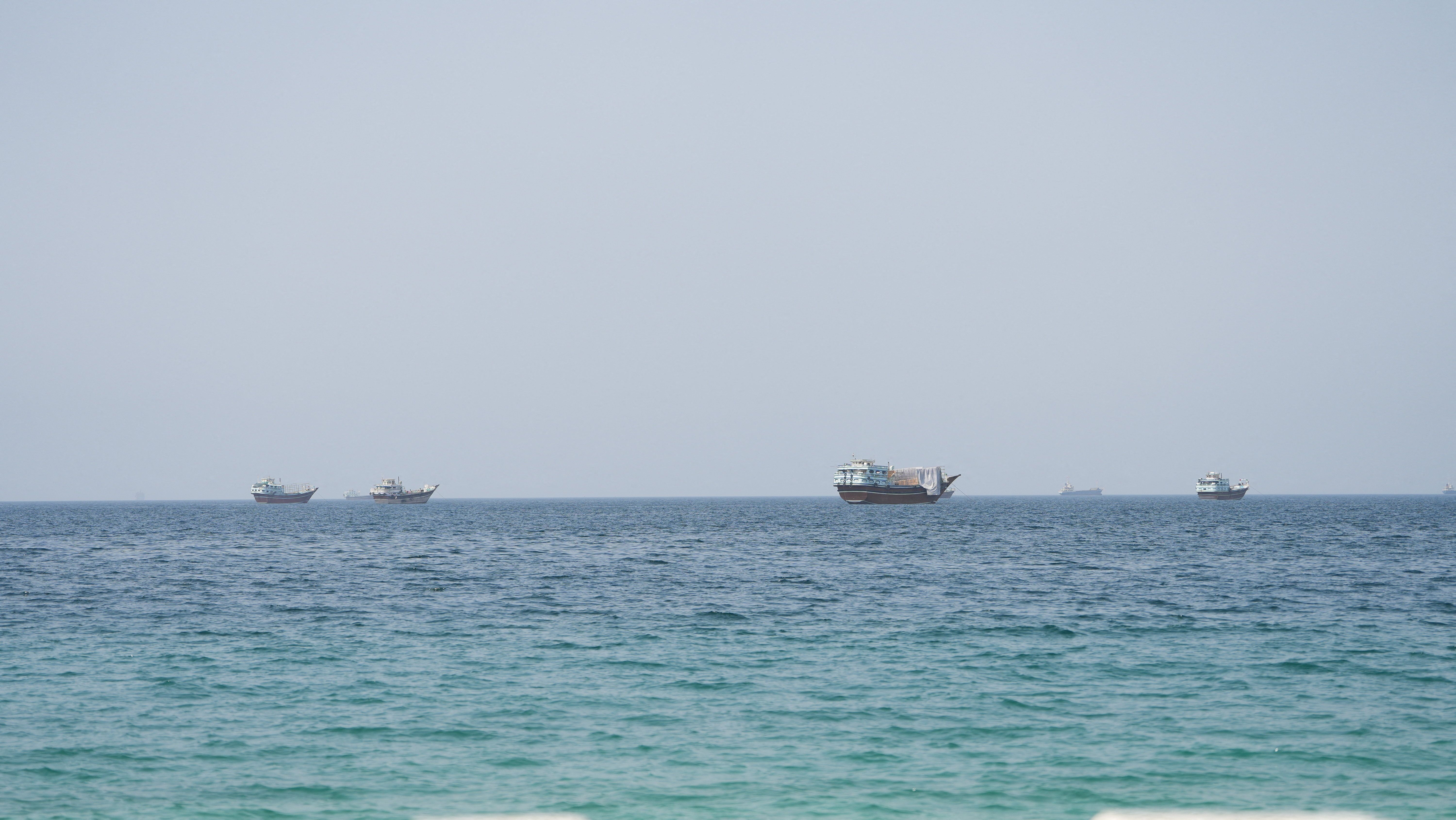 Vessels near the Strait of Hormuz