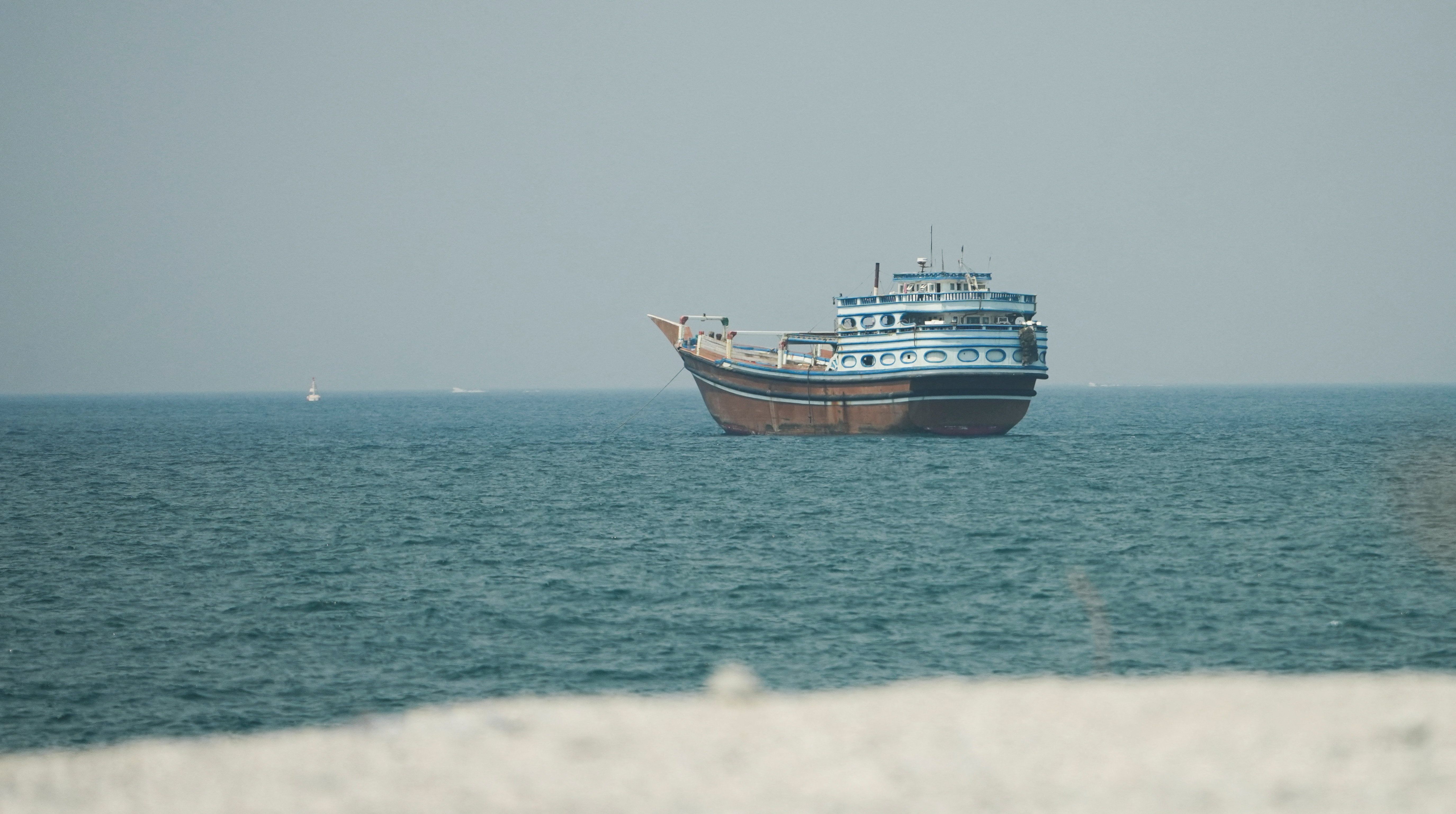A vessel at the Strait of Hormuz