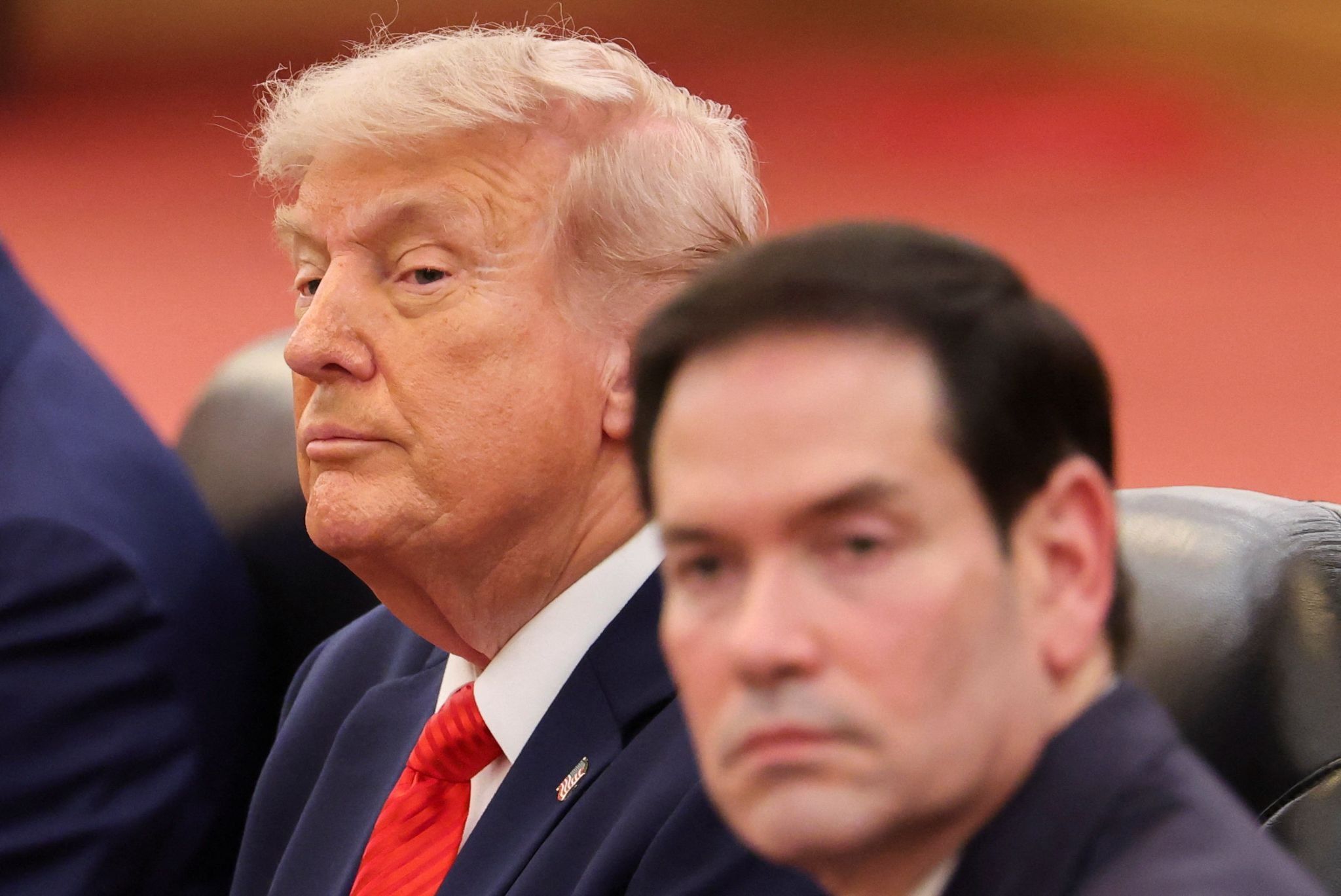 Rubio and Trump in Beijing. 