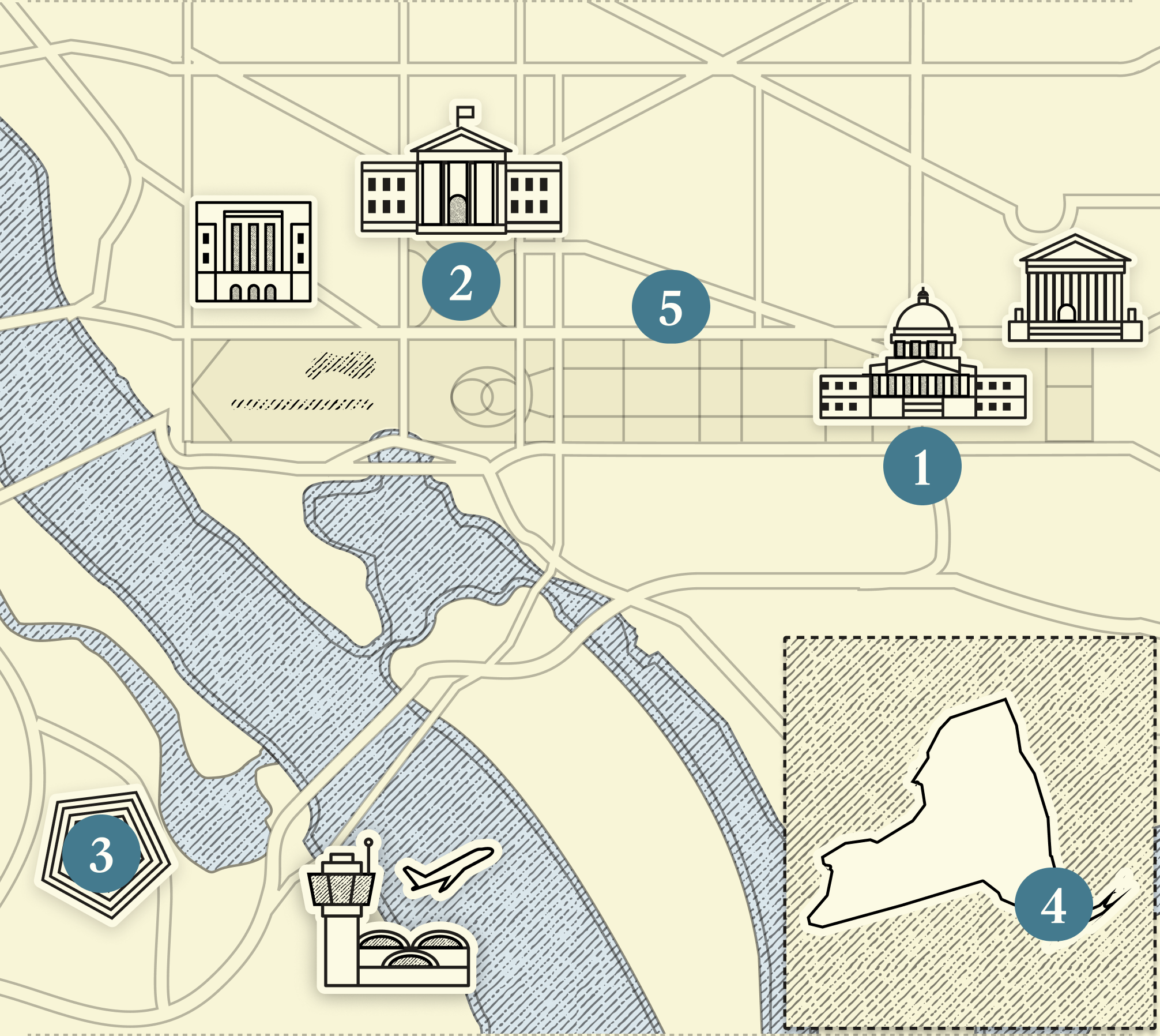 Map of Washington, DC