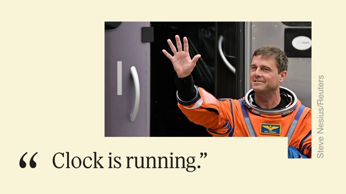 “Clock is running.”