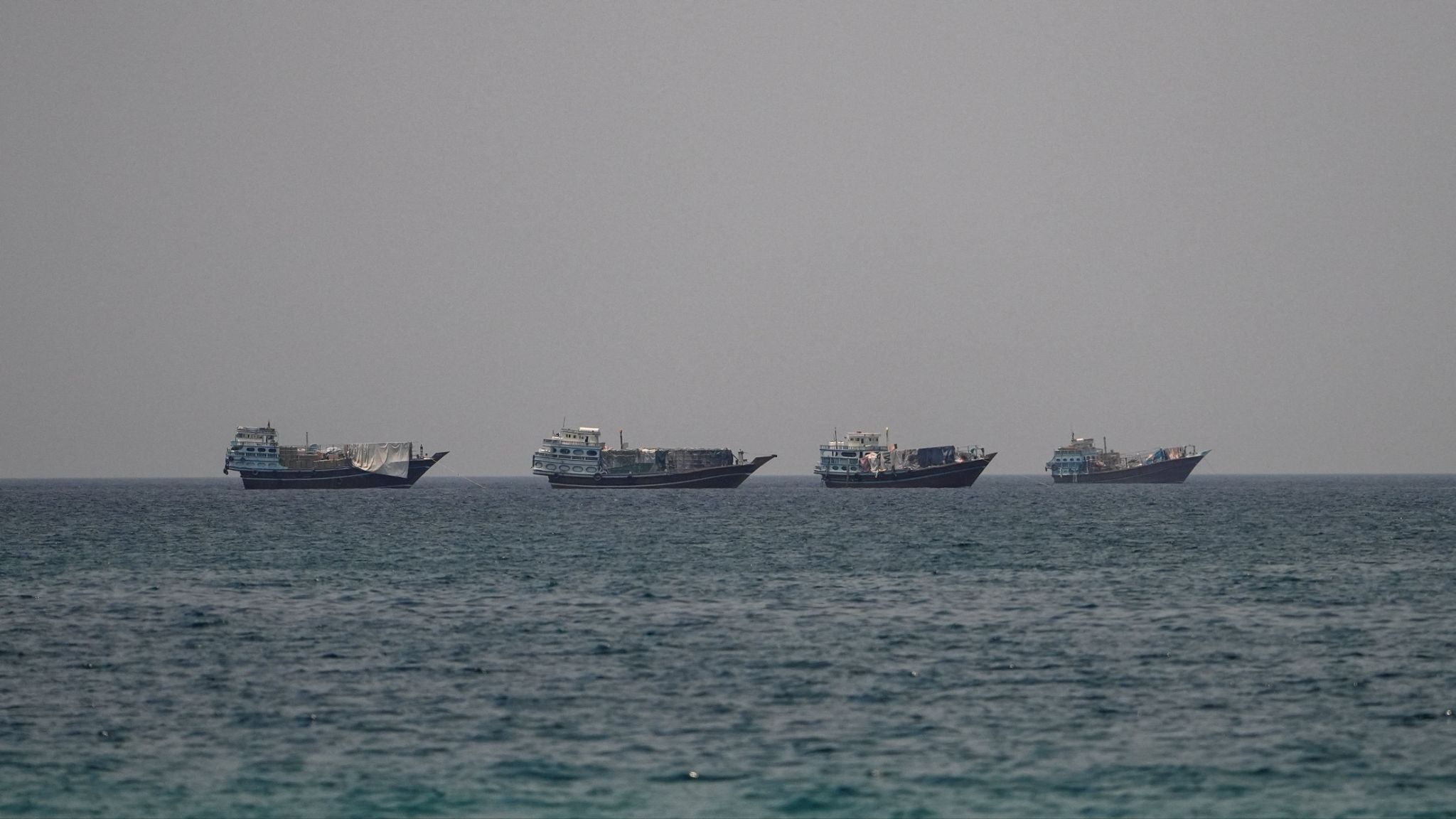 Ships in the Strait of Hormuz