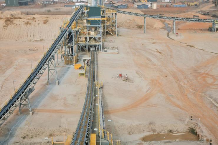 Endeavour Mining gold mining site in Burkina Faso.