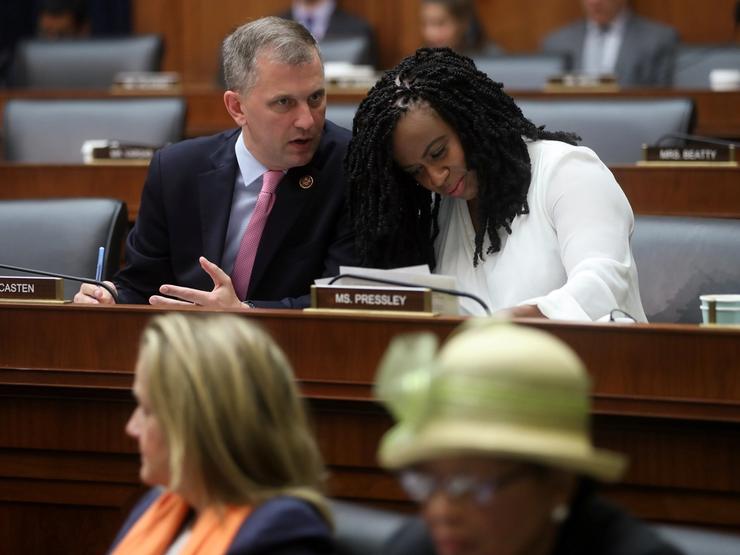 Representative Sean Casten and Representative Ayanna Pressley