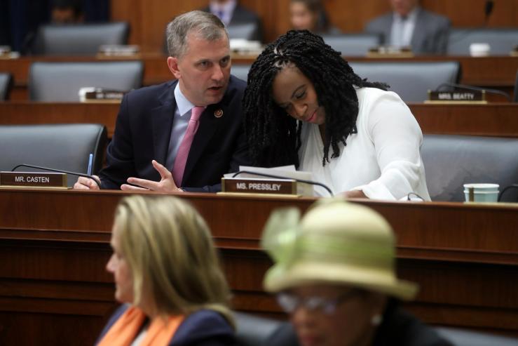 Representative Sean Casten and Representative Ayanna Pressley