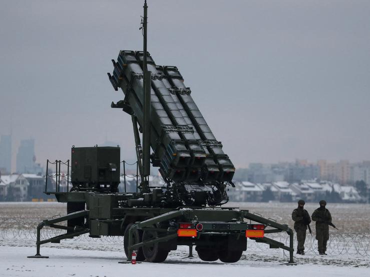 A patriot missile system
