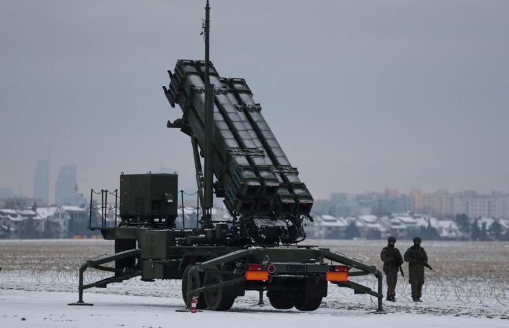 A patriot missile system