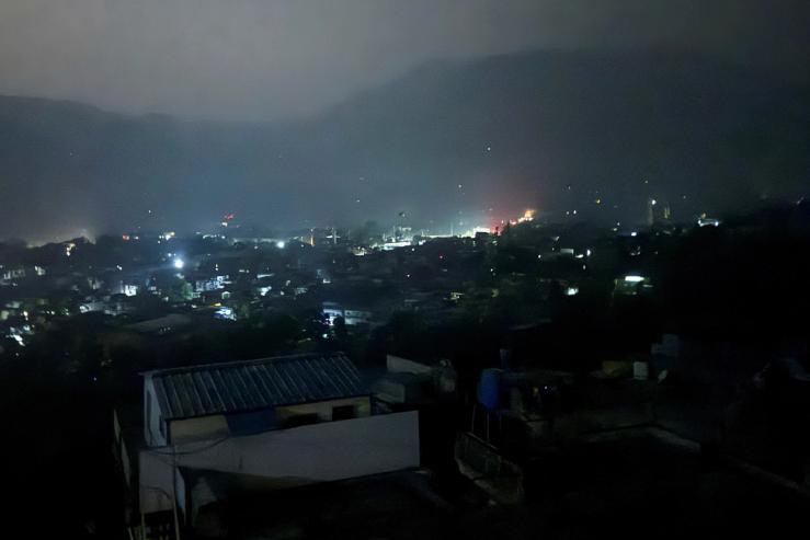 A city view of Muzaffarabad in Pakistan-administrated Kashmir.