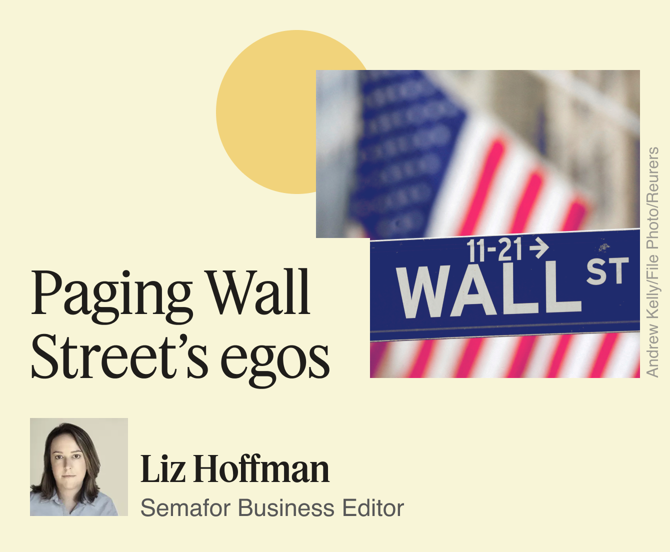 Paging Wall Street’s ego.