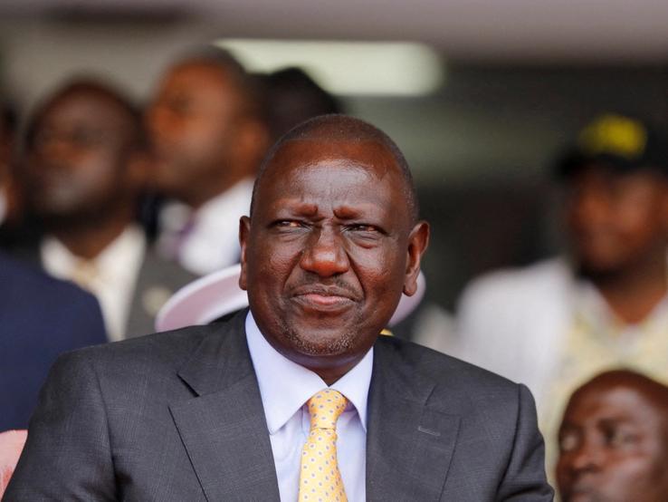 Kenyan President William Ruto at his swearing-in ceremony in Nairobi on Sept. 13, 2022.