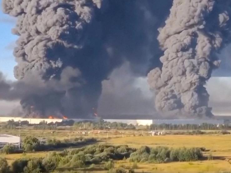 Wildberries warehouses in flames