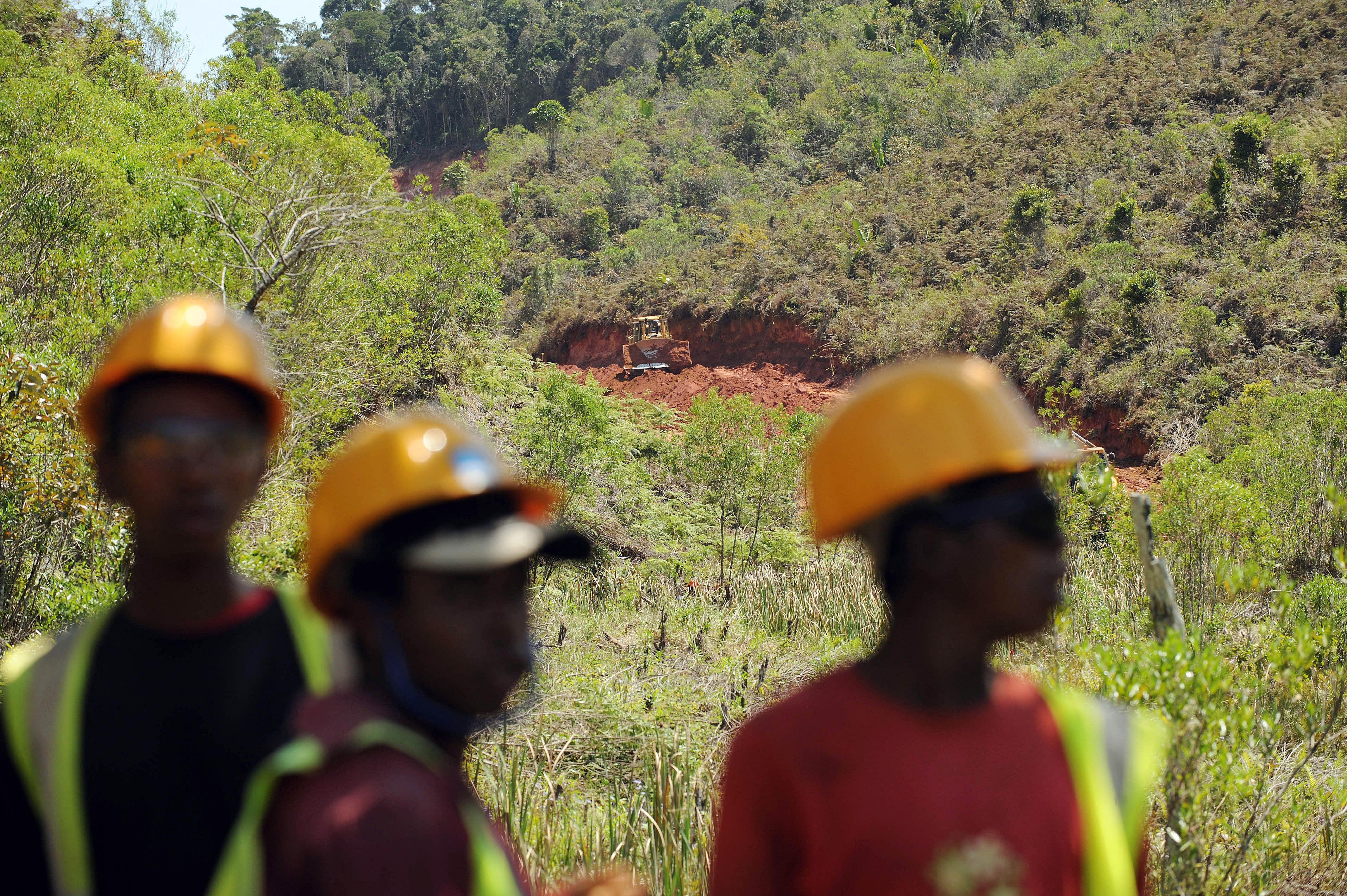 Miners in Madagascar.