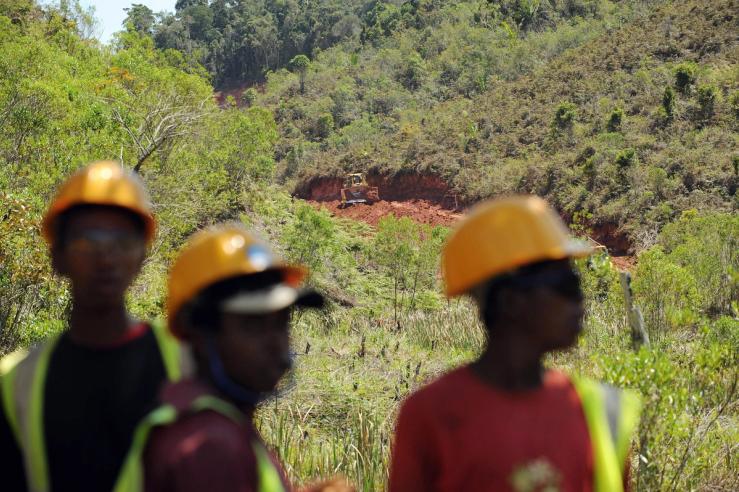Miners in Madagascar.