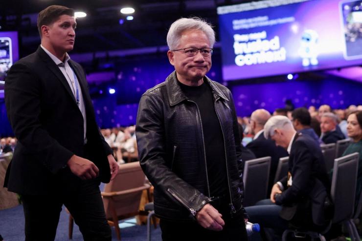 Nvidia CEO Jensen Huang at the Dreamforce 2026 summit.