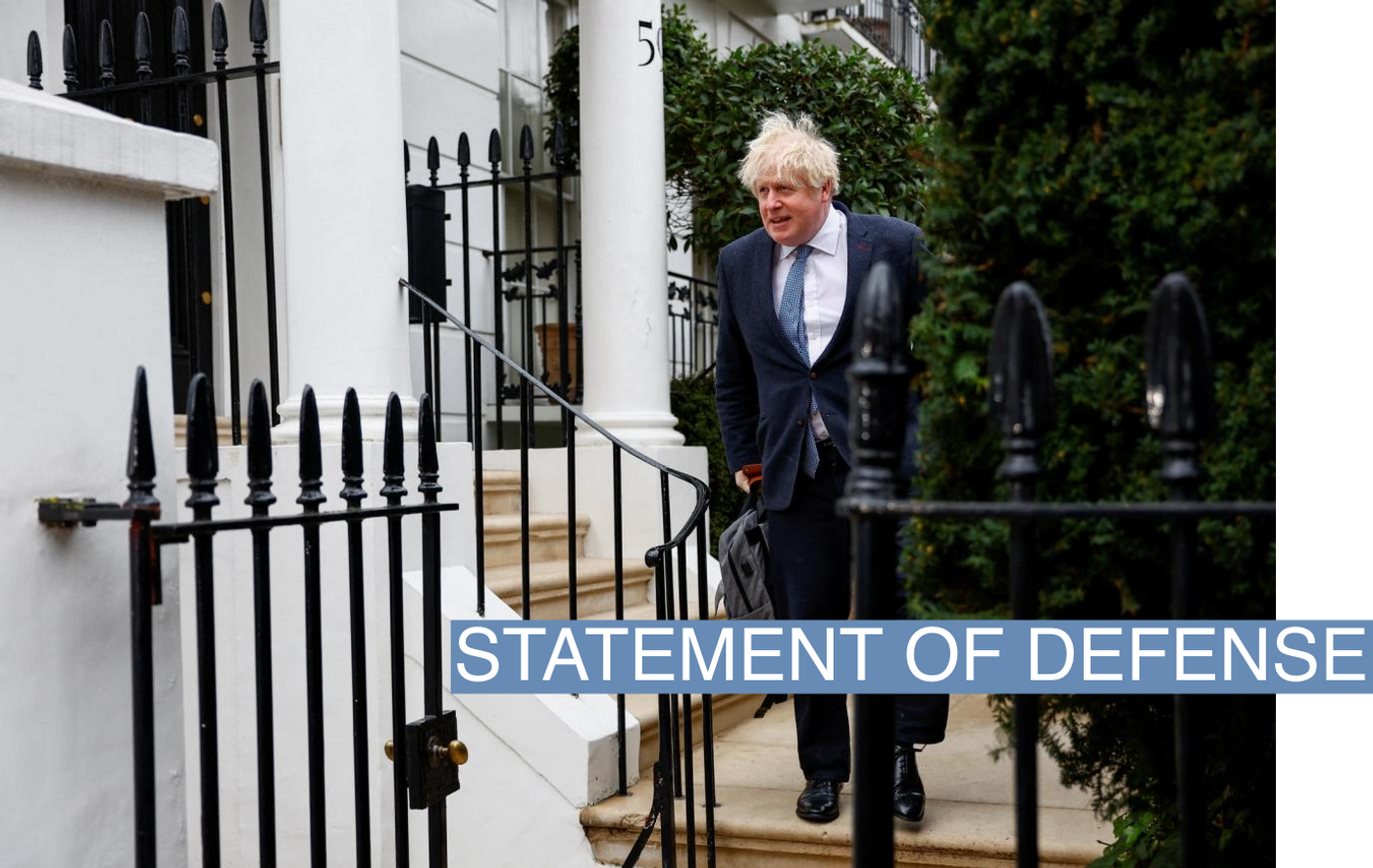 Former British Prime Minister Boris Johnson leaves his home, in London, Britain March 21, 2023. REUTERS/Peter Nicholls