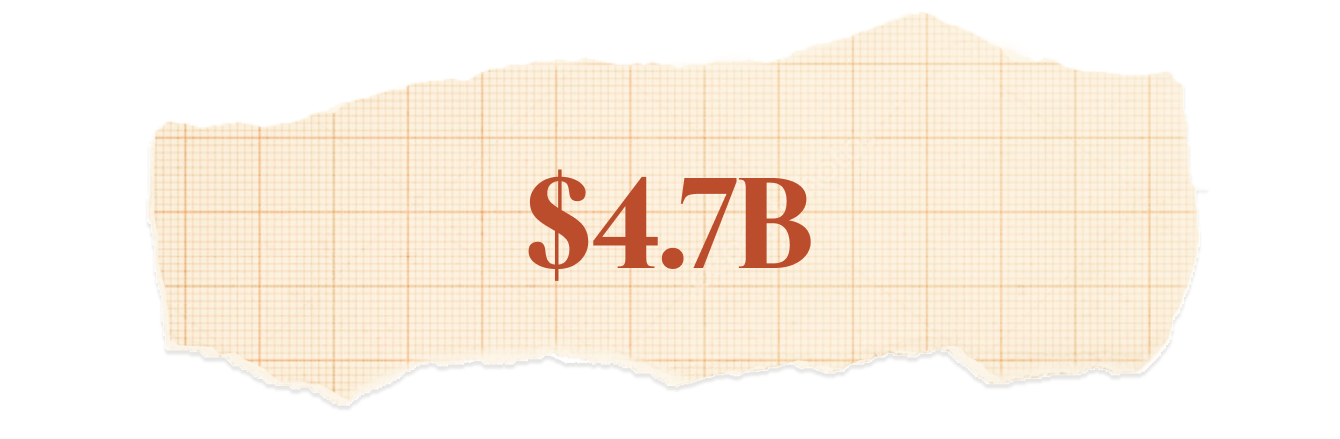 $4.7 billion.