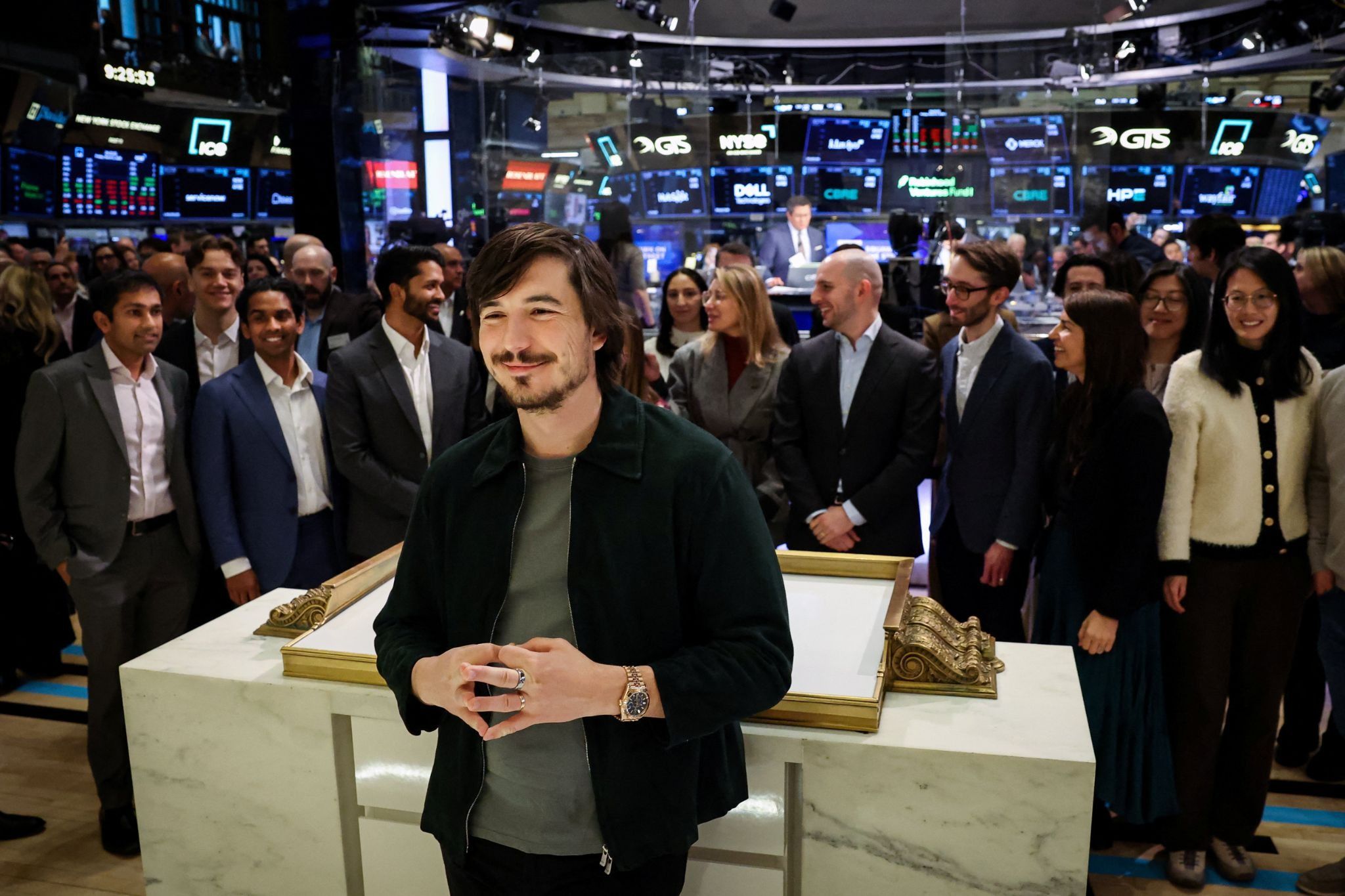 Vlad Tenev, CEO and co-founder of Robinhood at the New York Stock Exchange. 