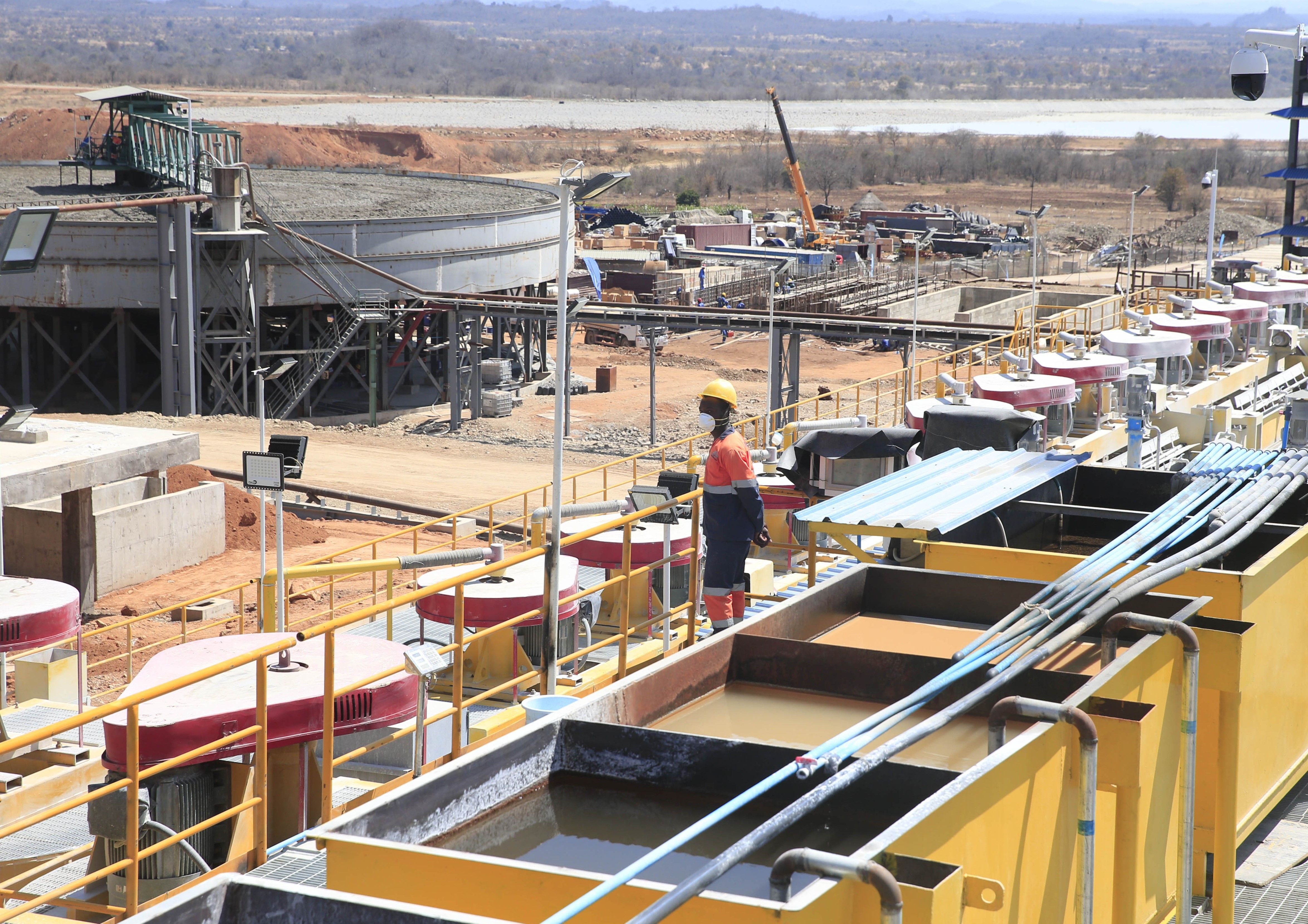 A lithium mine in Zimbabwe