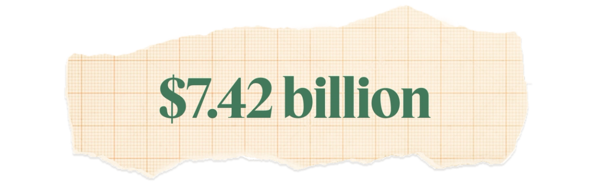 $7.42 billion.
