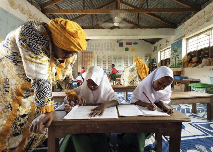 Primary school children in Zanzibar on June 2, 2025.