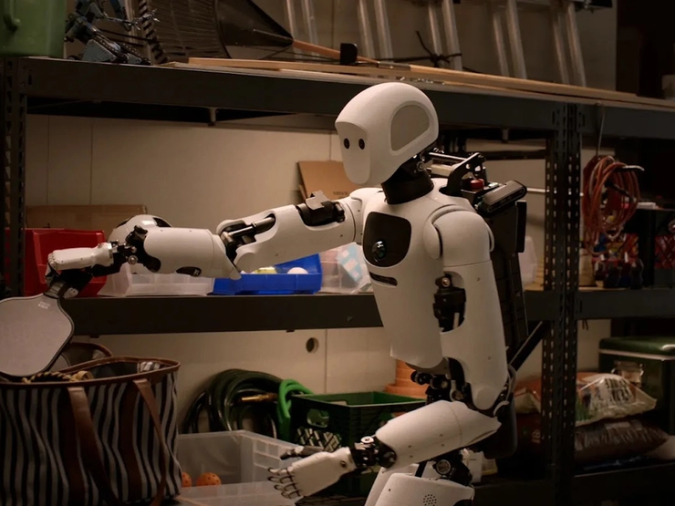 A Gemini robotics humanoid.