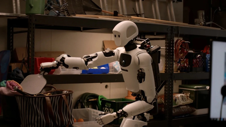A Gemini robotics humanoid.