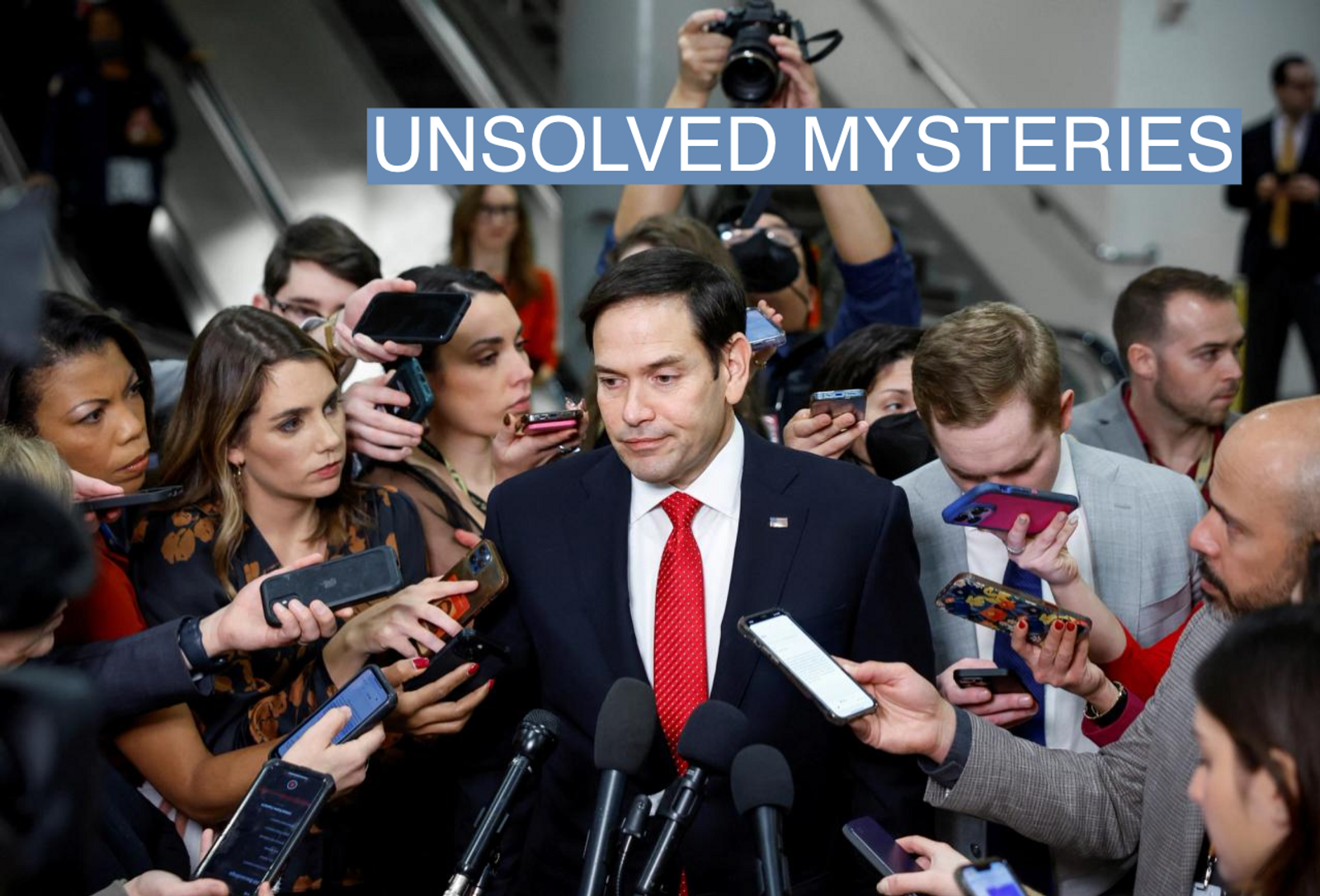 Sen. Marco Rubio after a briefing on recent UFO activity.