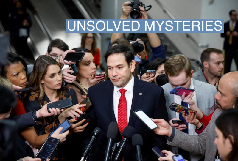 Sen. Marco Rubio after a briefing on recent UFO activity.