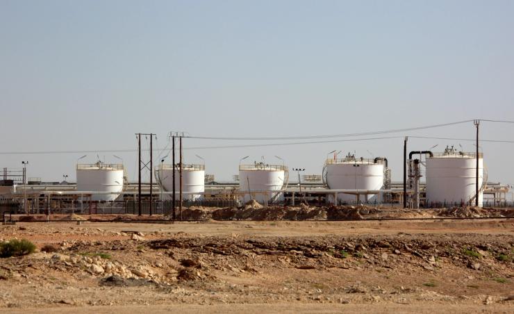 Natural gas facility, Oman.