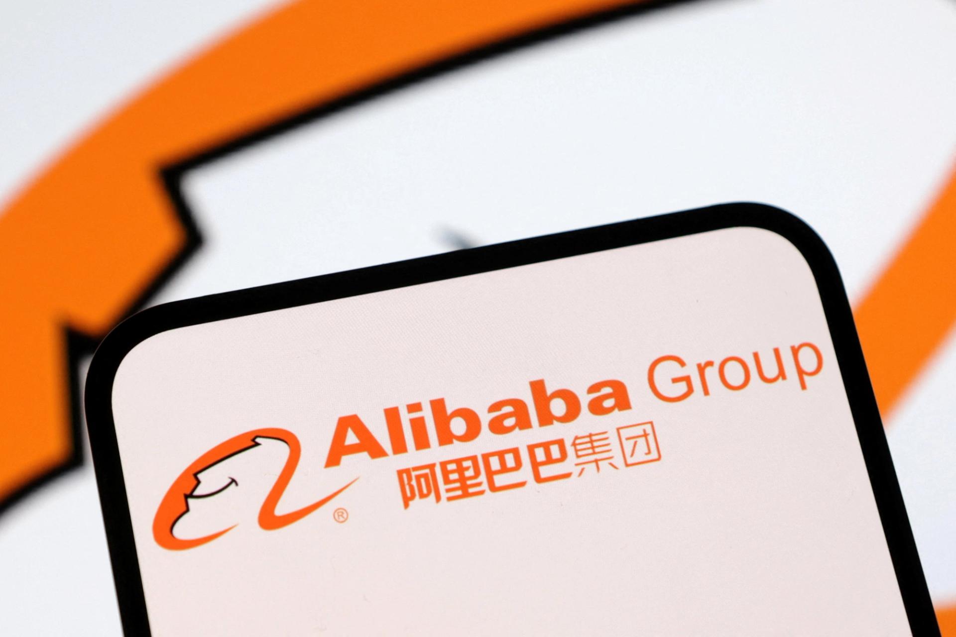 Alibaba’s group logo. 