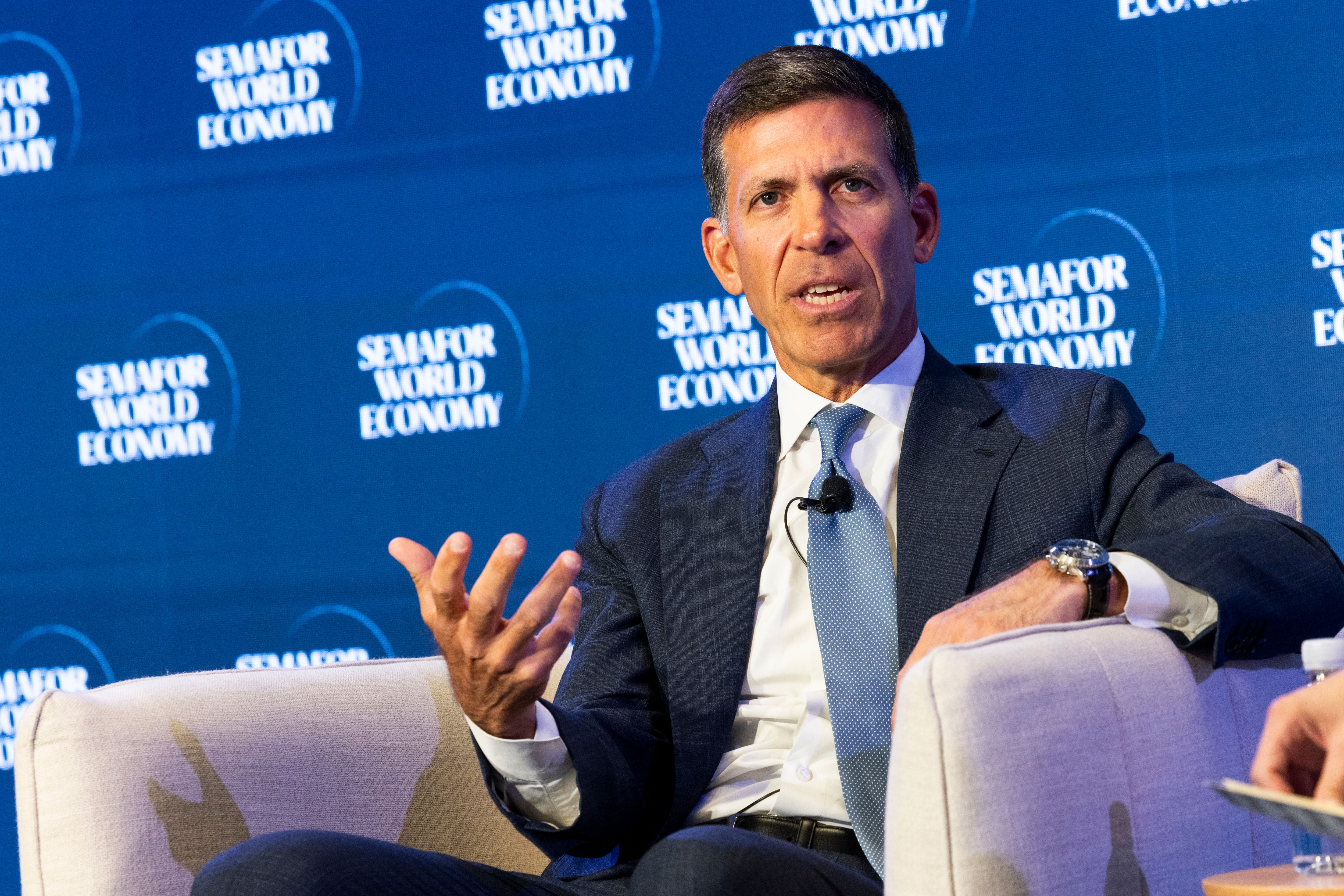 Goldman President and COO John Waldron and Semafor’s Shelly Banjo