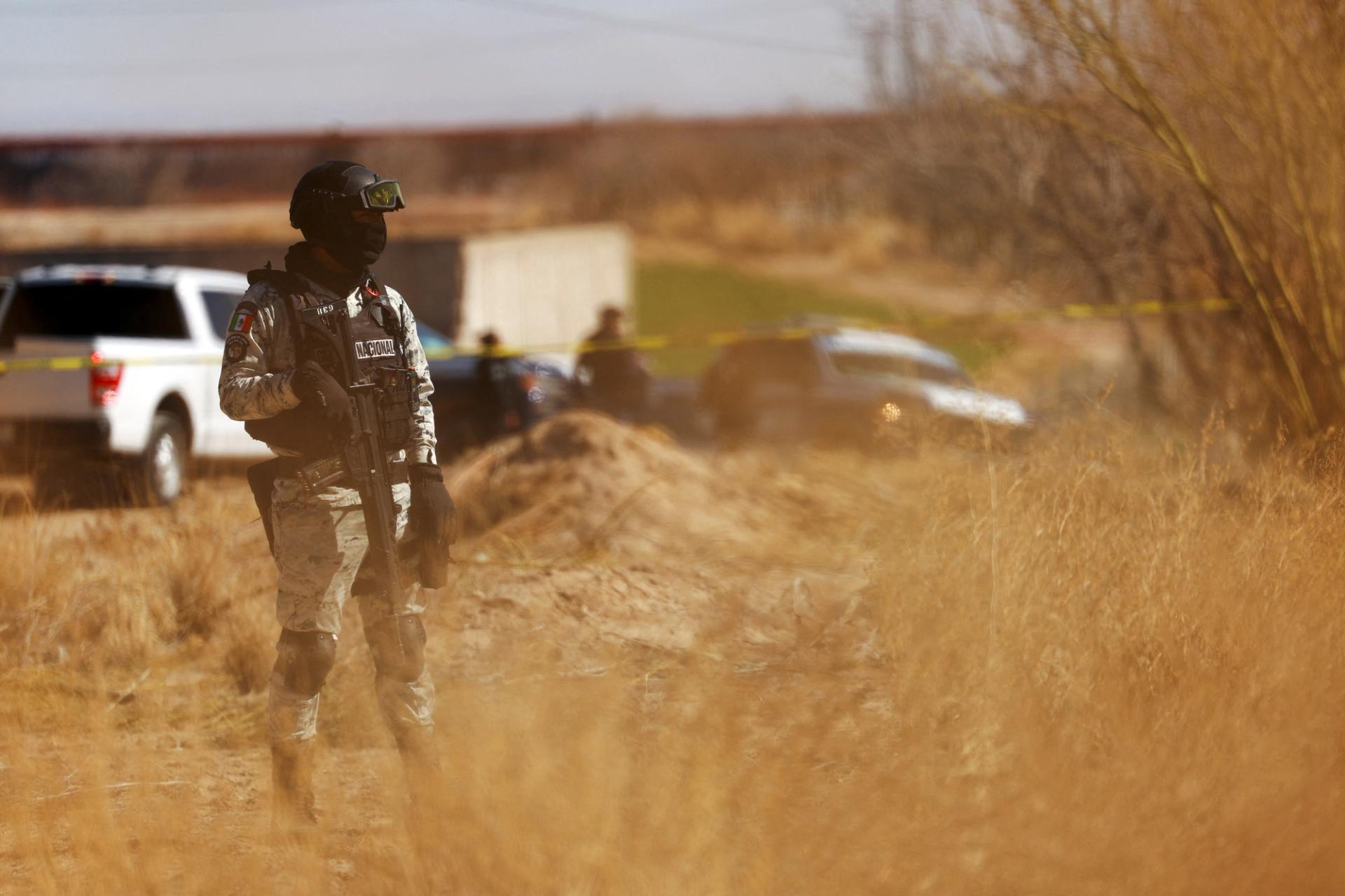 A member of the Mexican National Guard.