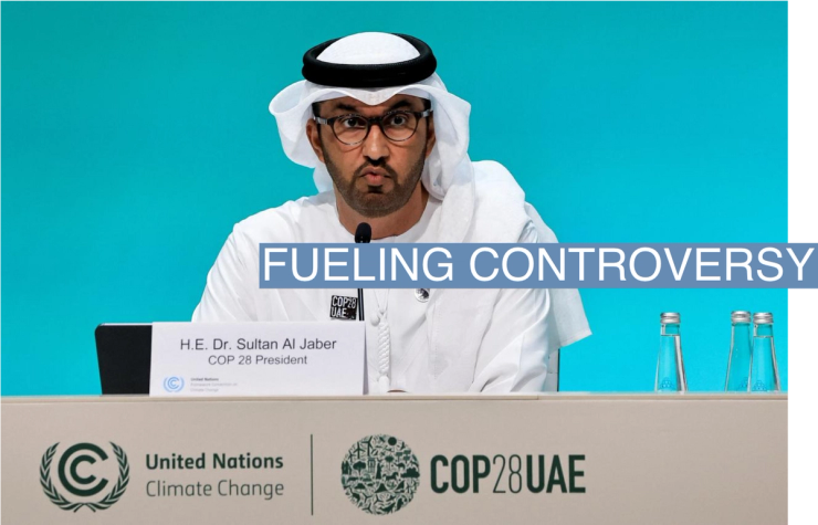 United Arab Emirates Minister of Industry and Advanced Technology and COP28 President Sultan Ahmed Al Jaber speaks during a press conference at the United Nations Climate Change Conference (COP28) in Dubai, United Arab Emirates, December 4, 2023. REUTERS/Thaier Al-Sudani