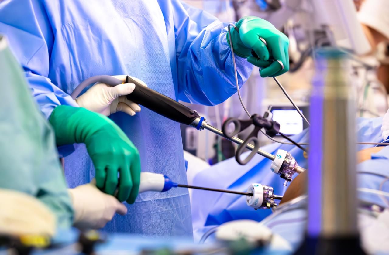 A robot-assisted surgery at Cleveland Clinic Abu Dhabi.