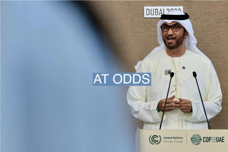 United Arab Emirates Minister of Industry and Advanced Technology and COP28 President Sultan Ahmed Al Jaber speaks during a press conference at the United Nations Climate Change Conference (COP28) in Dubai, United Arab Emirates, December 10, 2023. REUTERS/Thaier Al-Sudani