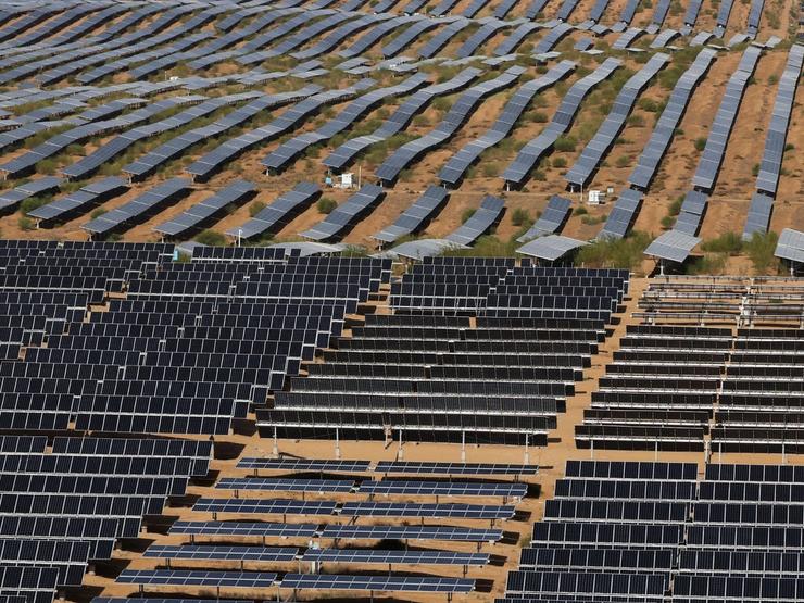 Chinese solar field