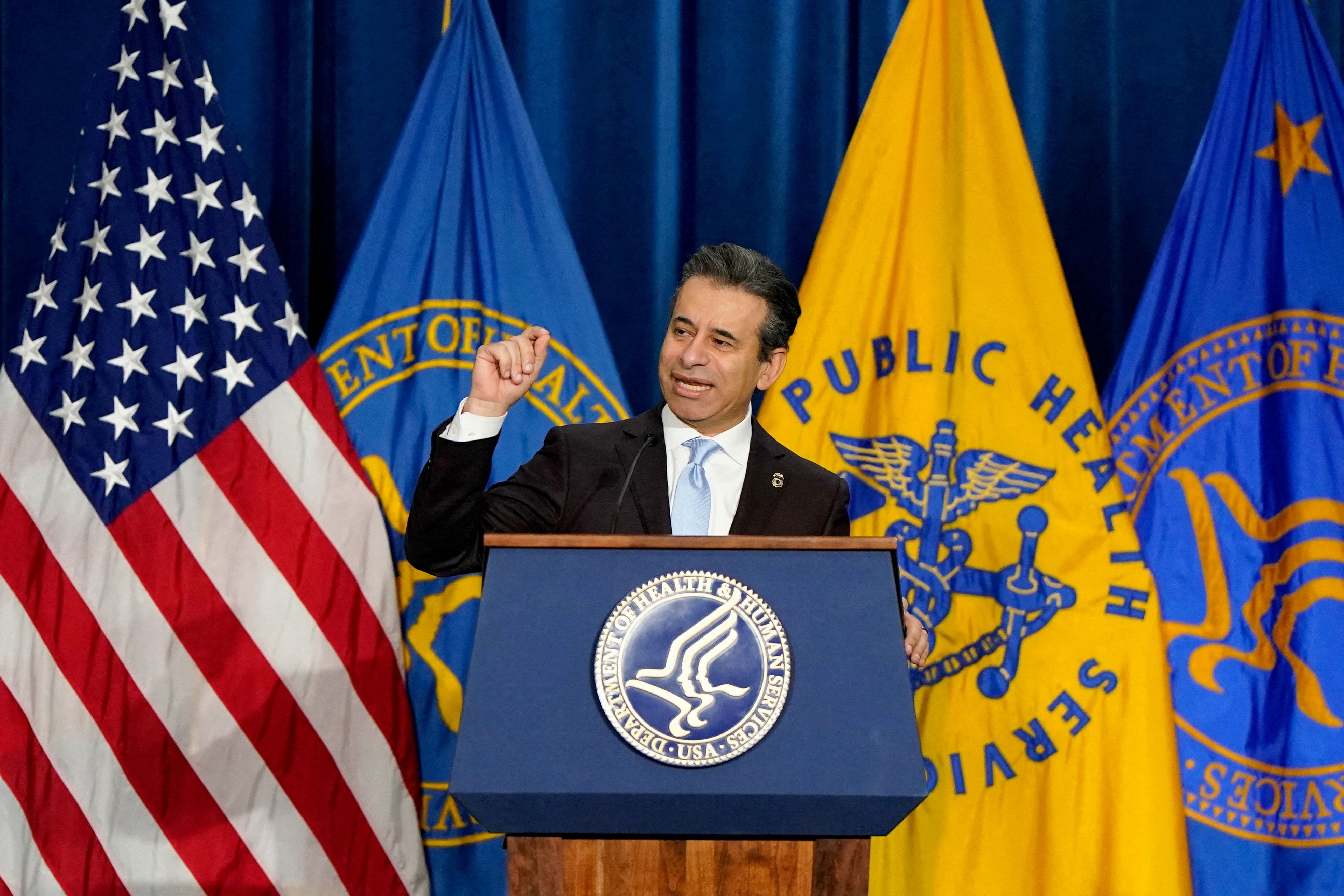 FDA Commissioner Marty Makary at a press conference 