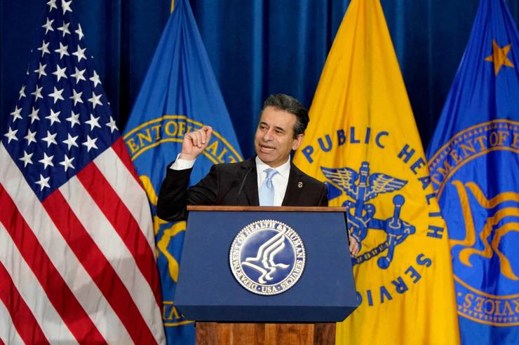 FDA Commissioner Marty Makary at a press conference