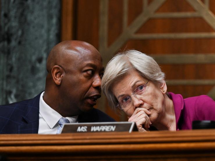 Tim Scott and Elizabeth Warren