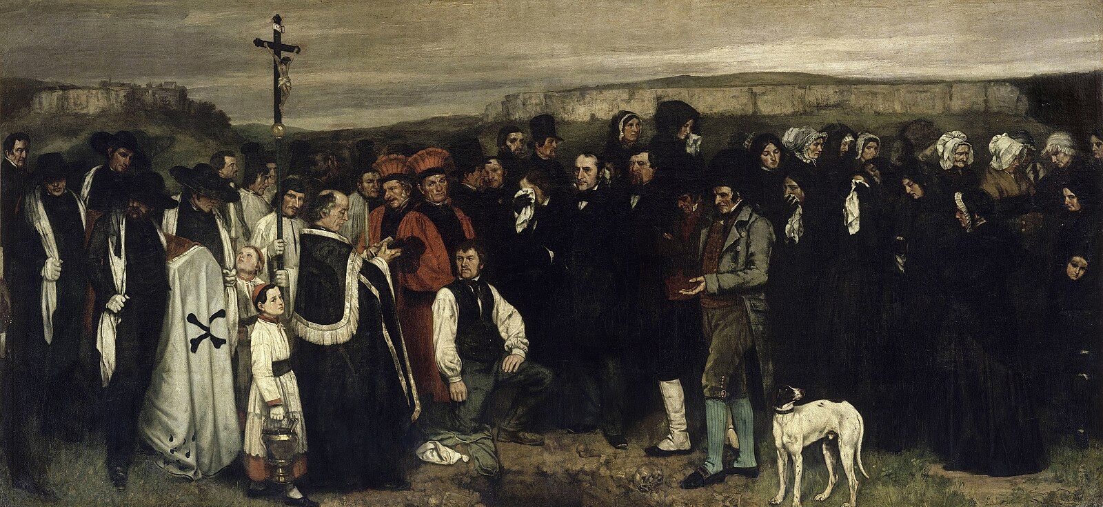 Gustave Courbet, “A Burial At Ornans” (1849-50). 