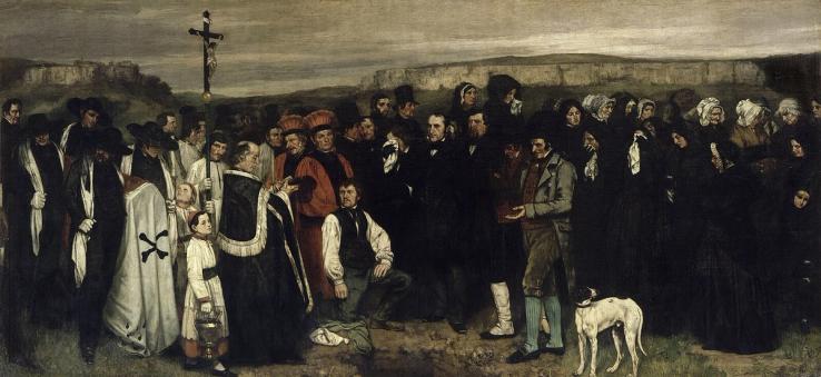 Gustave Courbet, “A Burial At Ornans” (1849-50).
