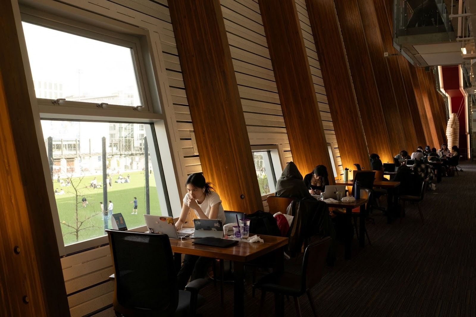 Students taking a test in Canada. 