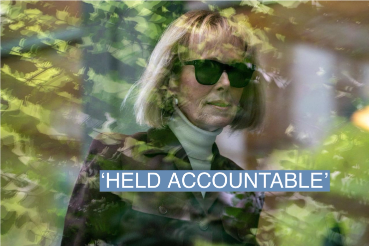 E. Jean Carroll, former U.S. President Donald Trump rape accuser, arrives at Manhattan Federal Court for the continuation of the civil case, in New York City, U.S., May 9, 2023. REUTERS/David ‘Dee’ Delgado TPX IMAGES OF THE DAY