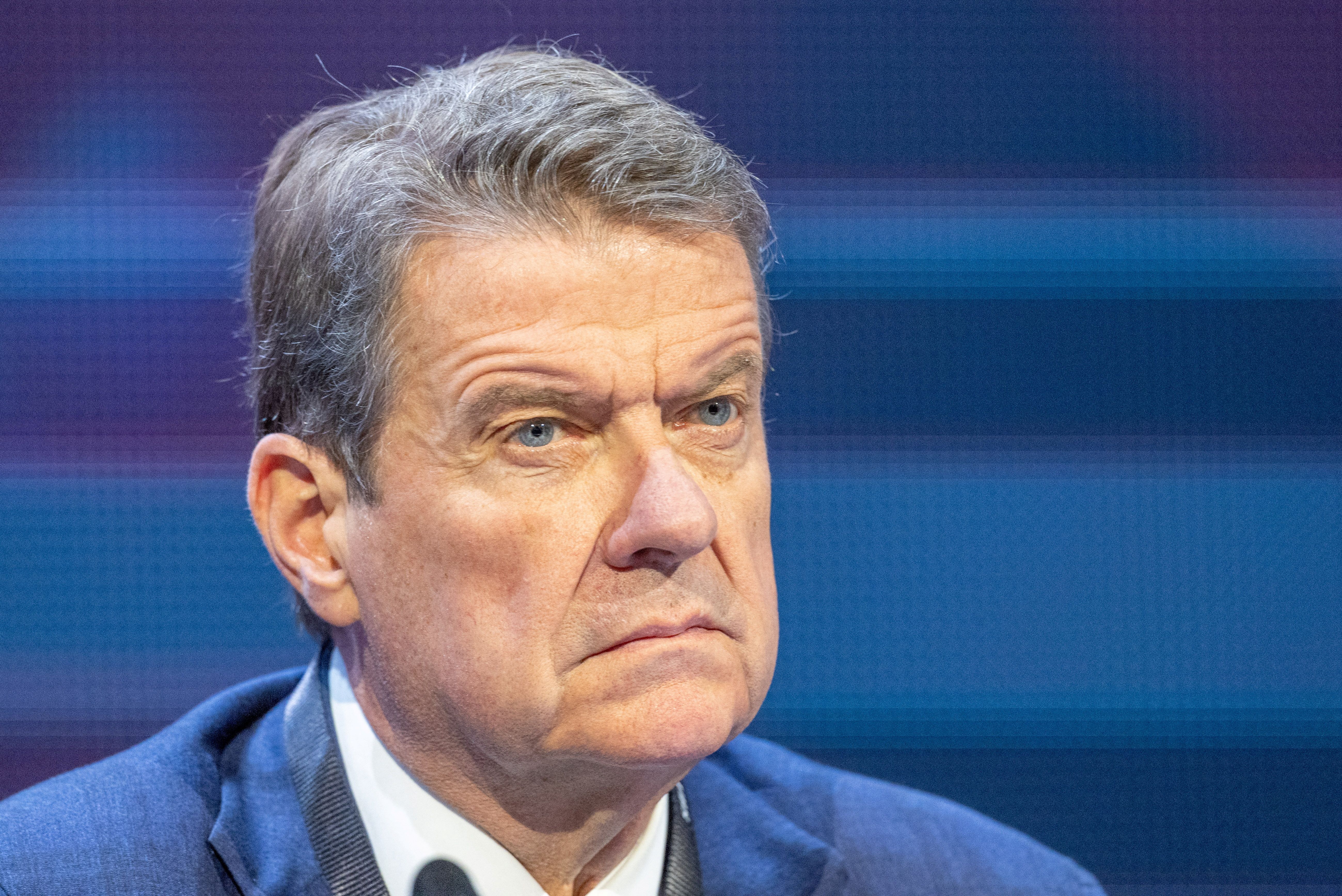 Colm Kelleher, Chairman of the Board of Directors, attends the Annual General meeting of Swiss bank UBS in Lucerne.